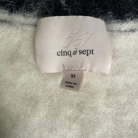 Cinq à Sept Multicolor V-Neck Sweater - Picture 4 of 5